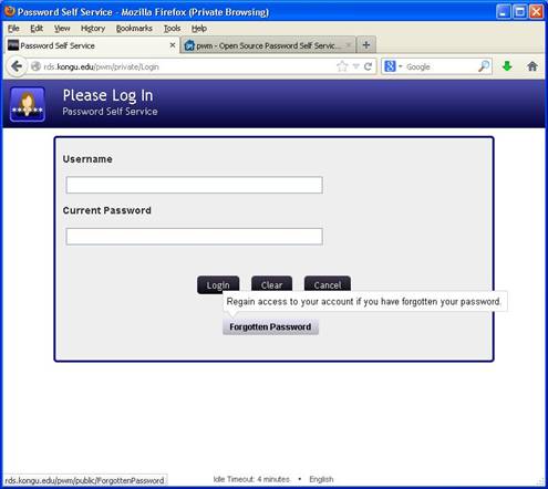 Forgotten Password